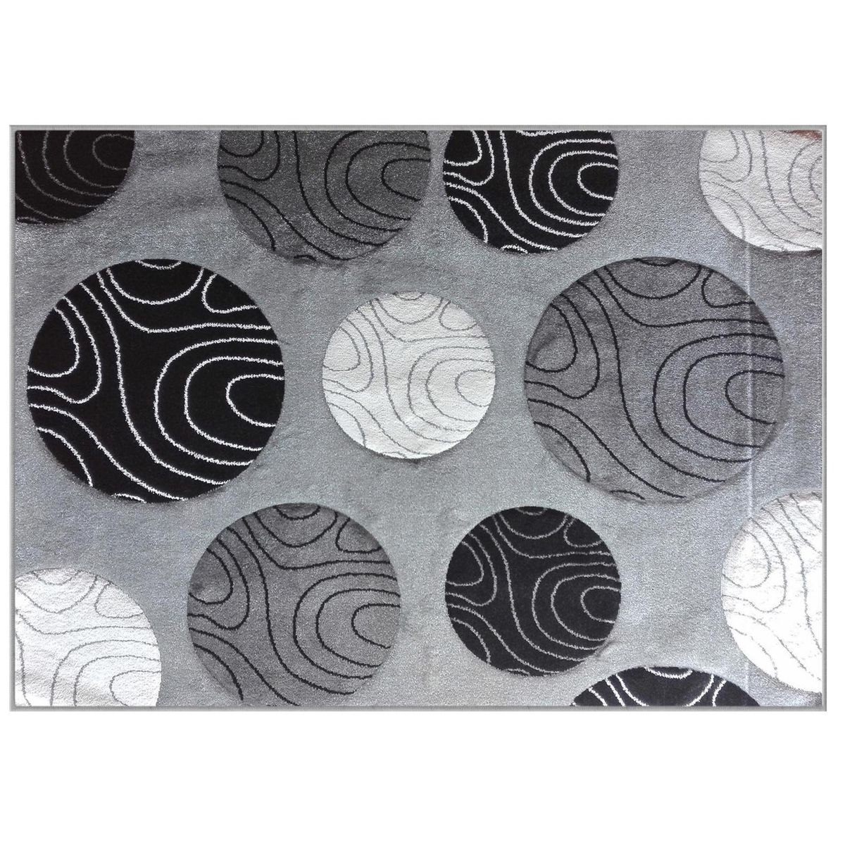 IDETEX - Alfombra Carved 150x200 cm Polipropileno Gris