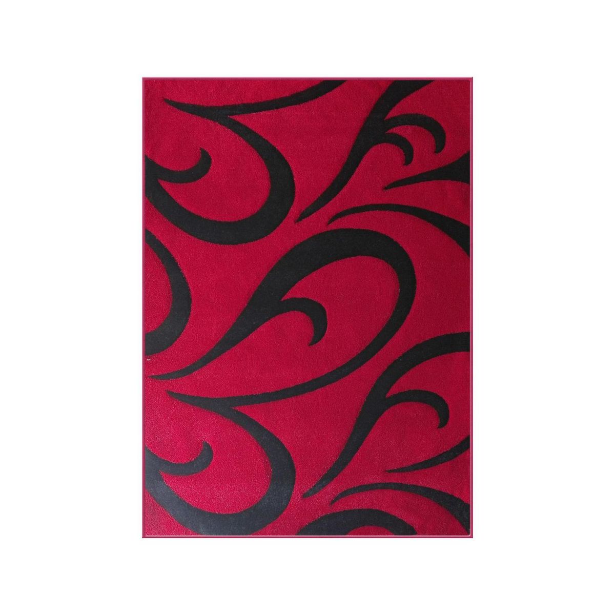 IDETEX - Alfombra Carved 150x200 cm Polipropileno Rojo