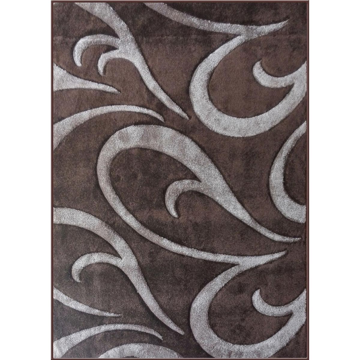 IDETEX - Alfombra Carved 170x230 cm Polipropileno Café