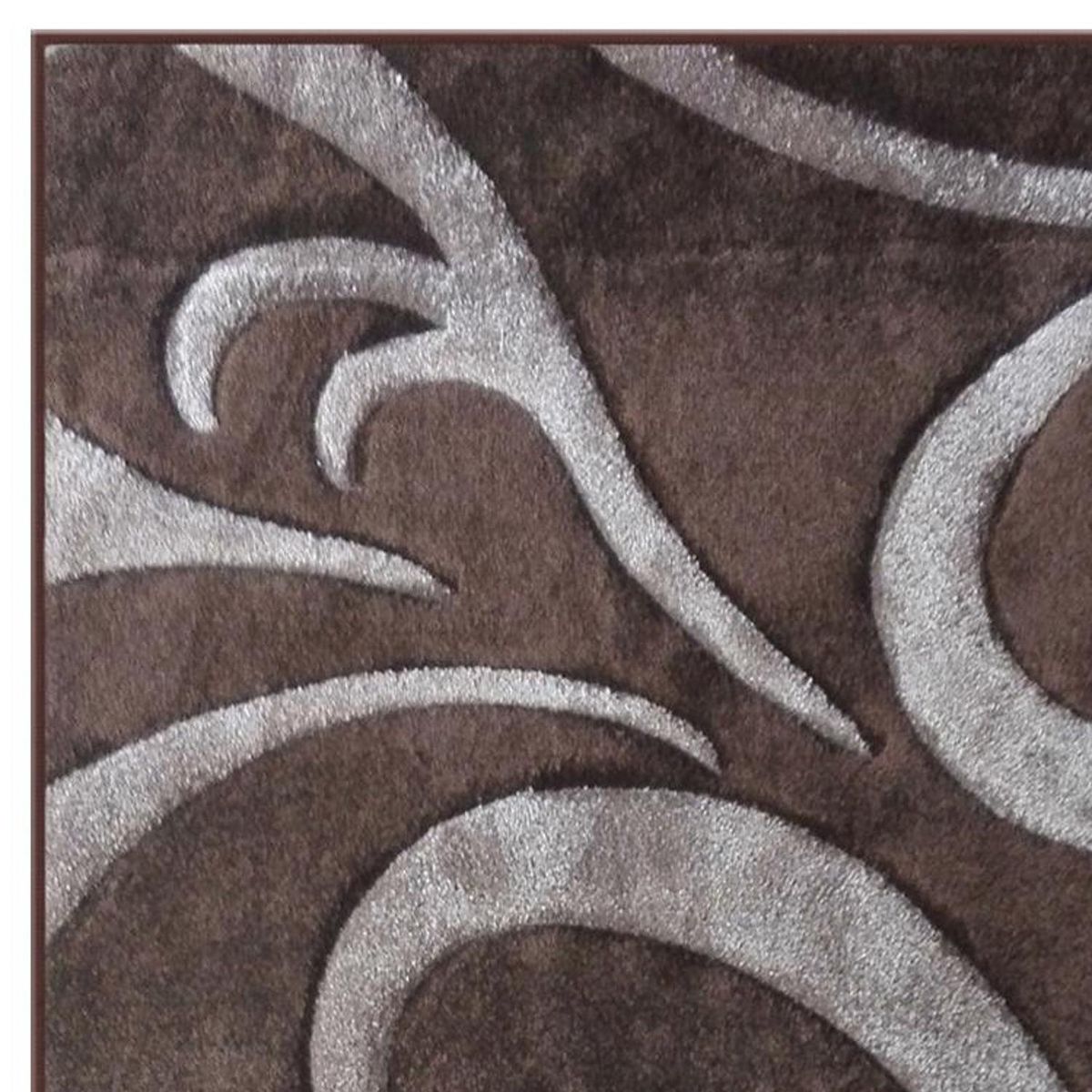 IDETEX - Alfombra Carved 170x230 cm Polipropileno Café