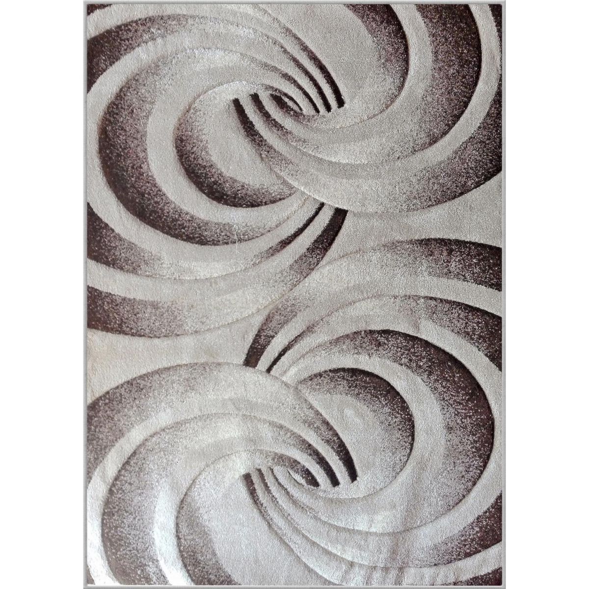IDETEX - Alfombra Carved 170x230 cm Polipropileno Crema