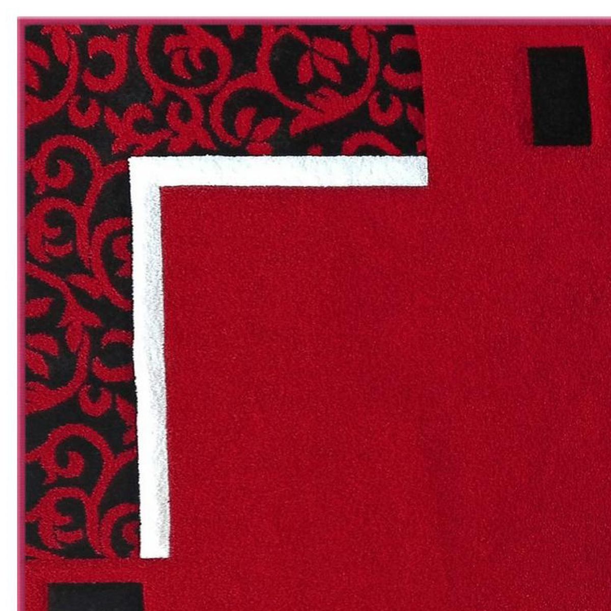 IDETEX - Alfombra Carved 170x230 cm Polipropileno Rojo