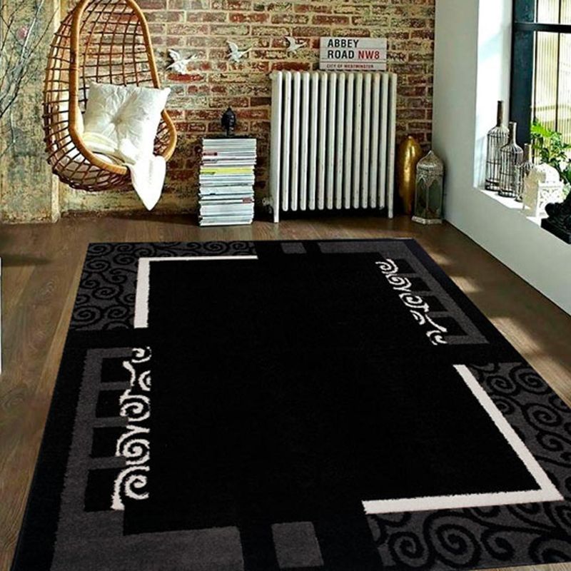 IDETEX - Alfombra Carved 170x230 cm Polipropileno Negro