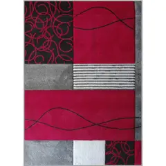 IDETEX - Alfombra Carved 170x230 cm Rojo