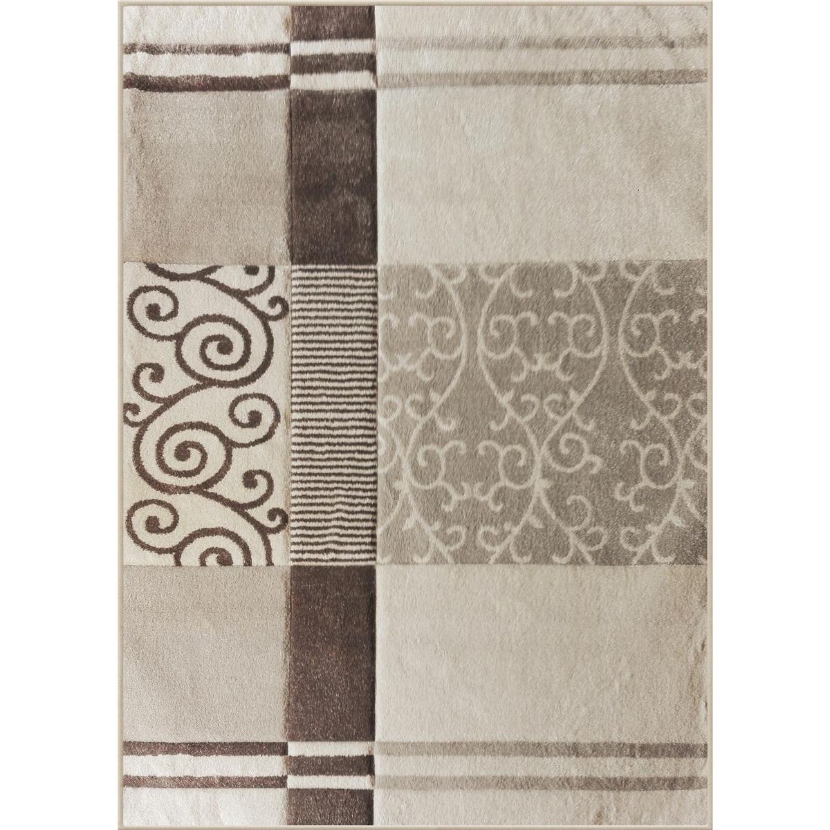 IDETEX - Alfombra Carved 170x230 cm Polipropileno Crema