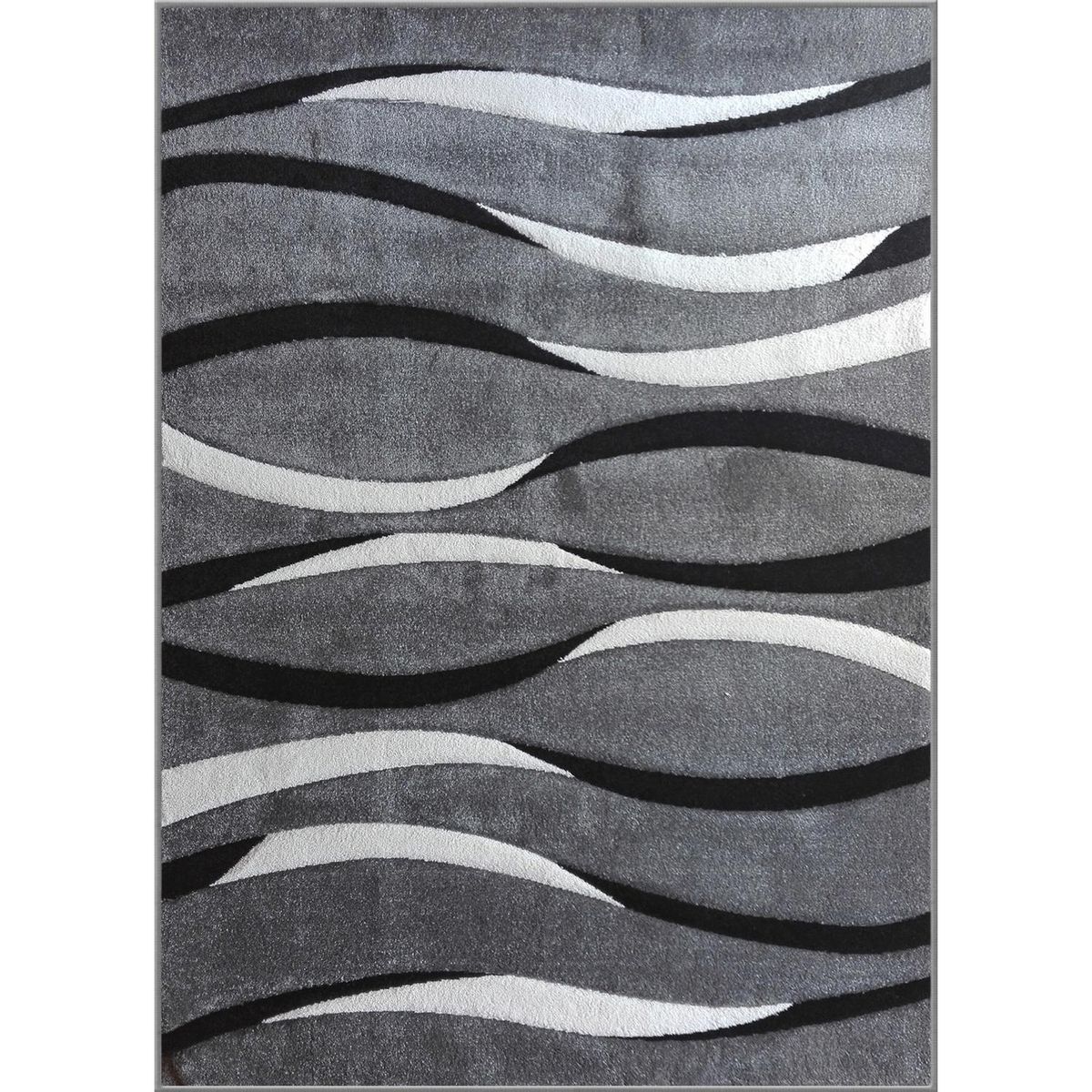 IDETEX - Alfombra Carved 150x200 cm Polipropileno Gris