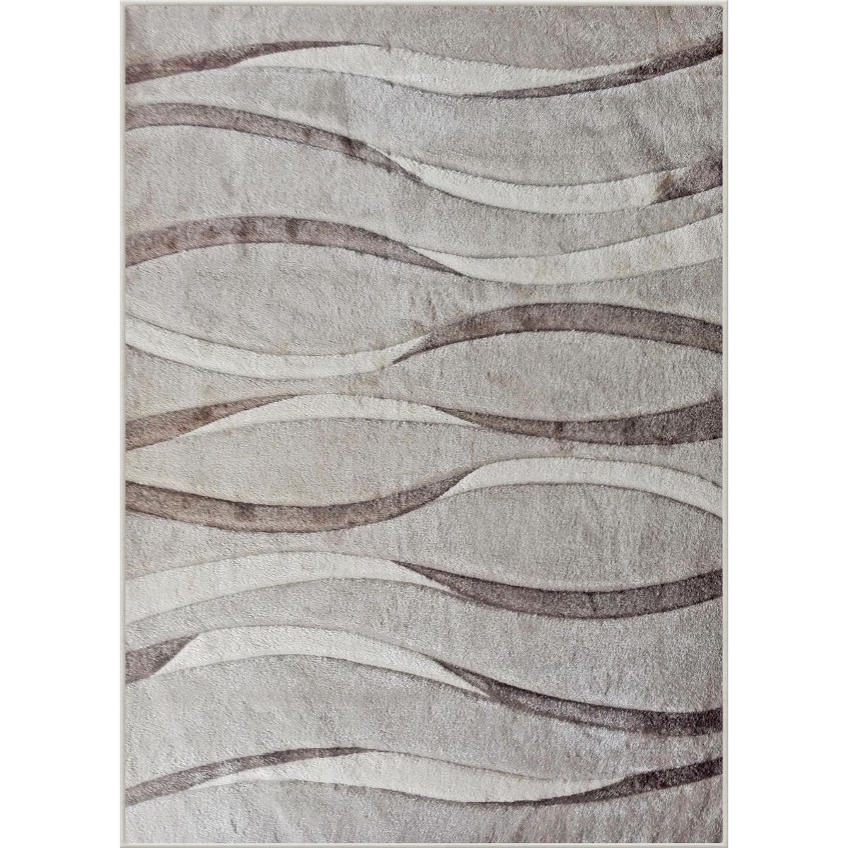 IDETEX - Alfombra Carved 150x200 cm Polipropileno Crema