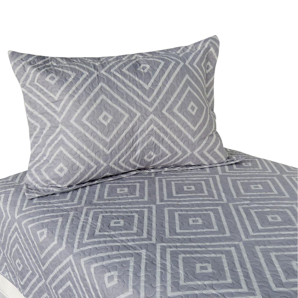 ILLUSIONS - Quilt 2 plazas Imperial Gris 