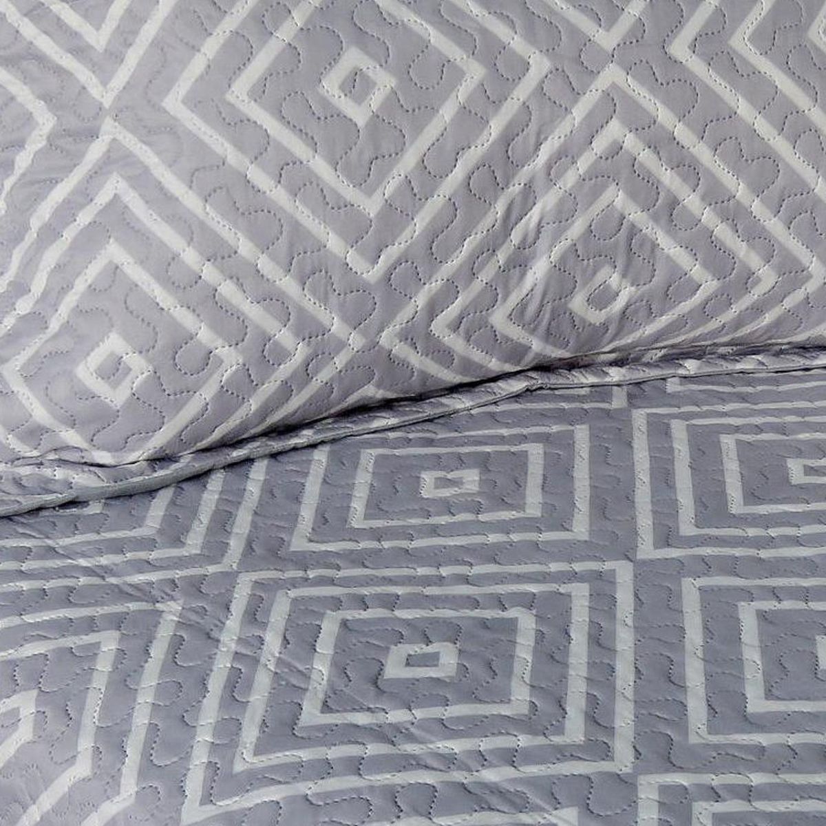 ILLUSIONS - Quilt 2 plazas Imperial Gris 