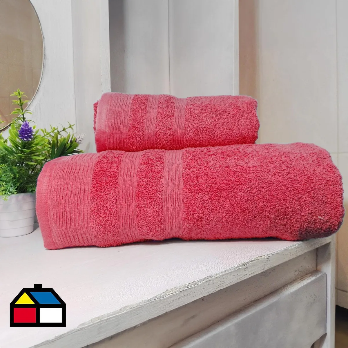 ILLUSIONS - Set Toalla Cuerpo + Toalla Mano 500 Gr Algodón