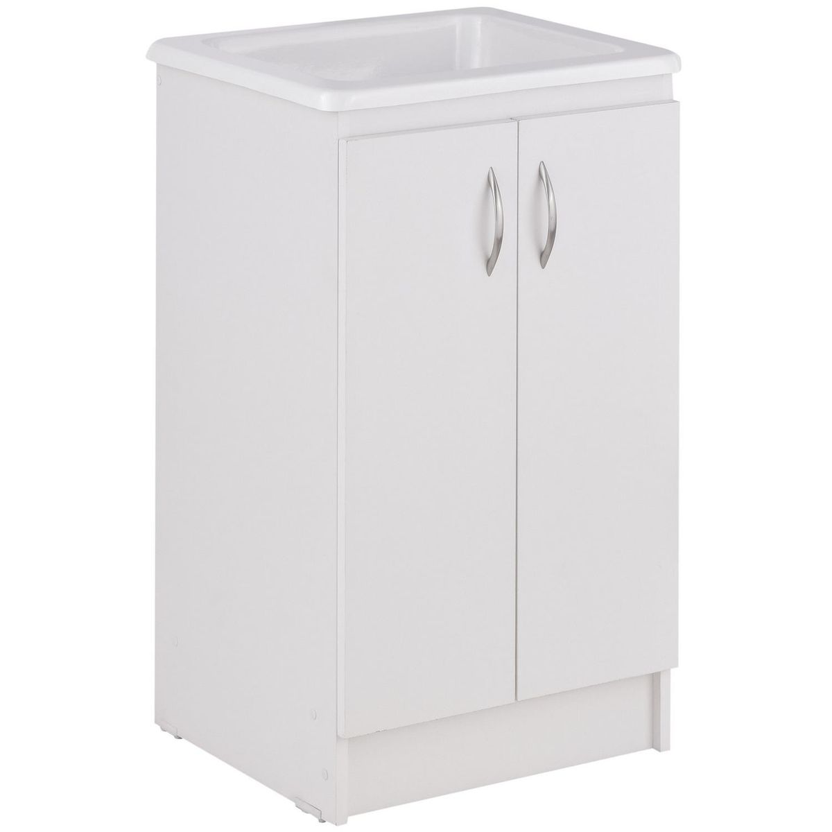 FUSIPLAST - Mueble con Lavadero Mini Blanco 43x83x50 cm