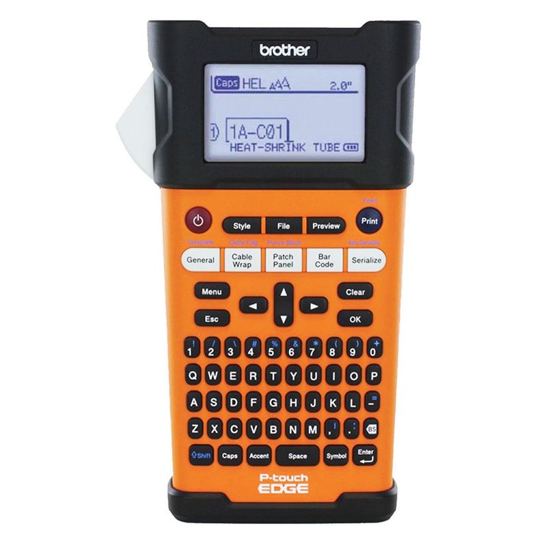 BROTHER - Rotuladora  PT-E300VP Naranjo con Negro USB
