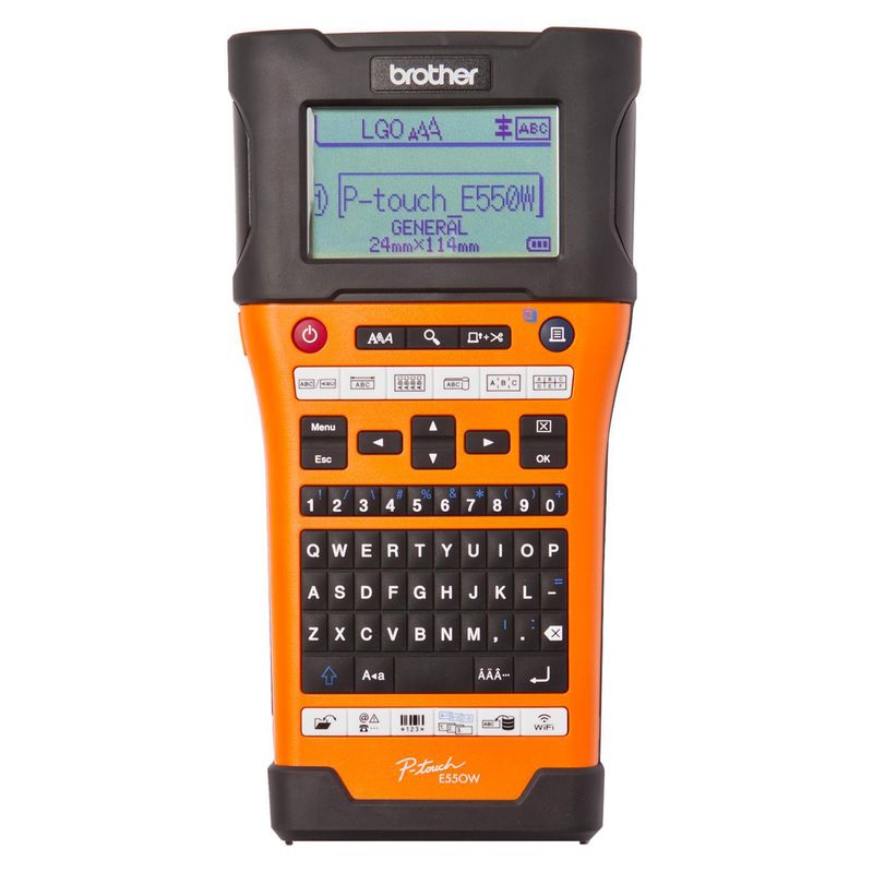 BROTHER - Rotuladora  PT-E550WVP Naranjo con negro Wifi