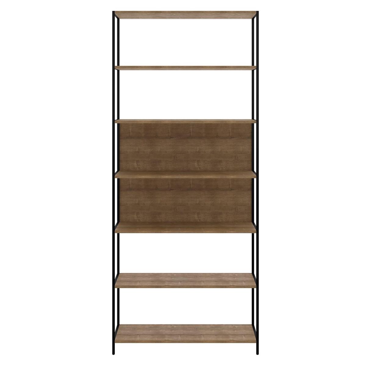 DECOCASA - Estante Velmont MDP 6 Nivel(es) 90x211x36 cm Negro