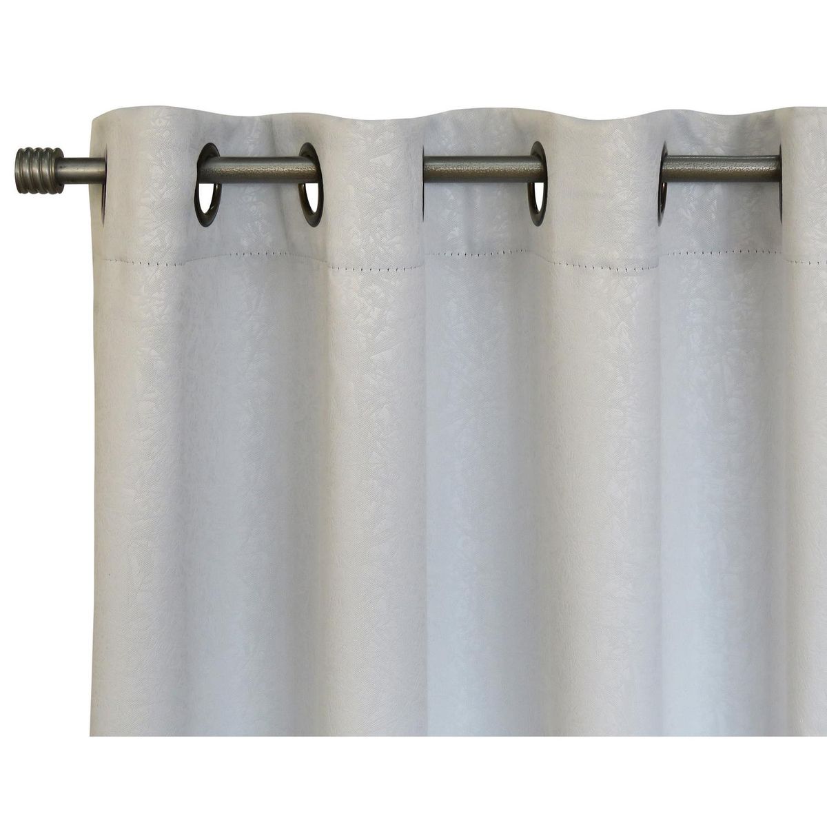 ILLUSIONS - Set de cortinas tela 220x140cm Milán gris