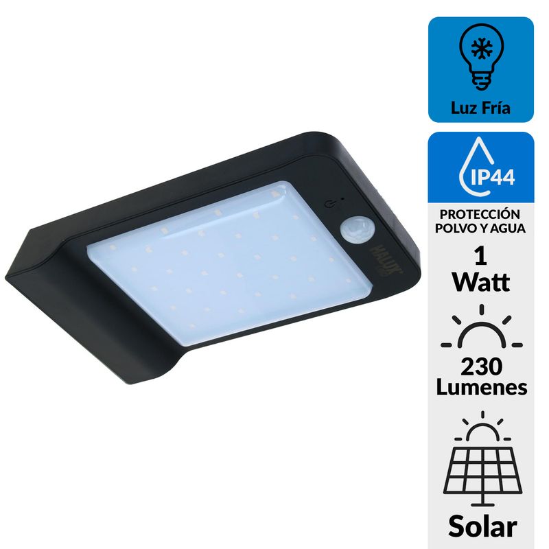 HALUX - Reflector Solar con Sensor 1 W IP44 230 lm Luz Fría