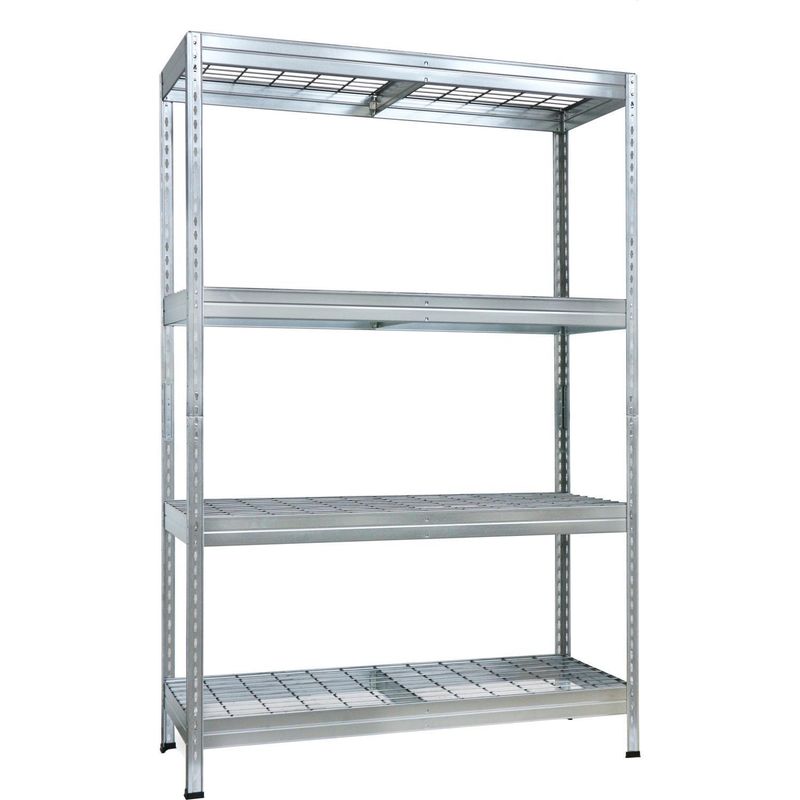 FIXSER - Estante Metal 4 Nivel(es) 45x176x120 cm Gris  