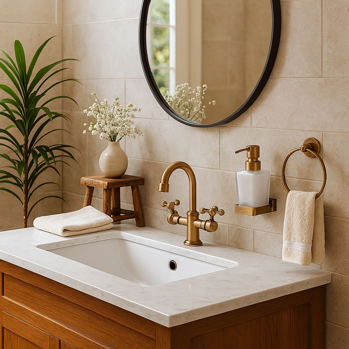 KLIPEN - Dispensador de jabón Bronce