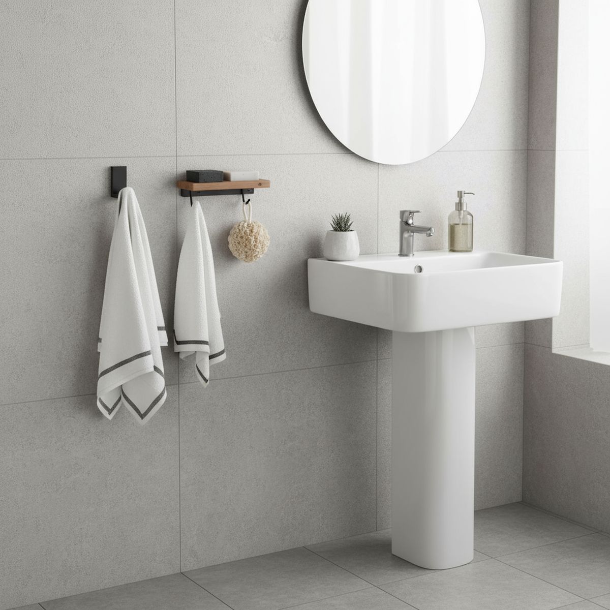 KLIPEN - Percha simple Negro Negro