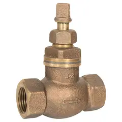 NIBSA - Llave de paso 1/2" HI bronce