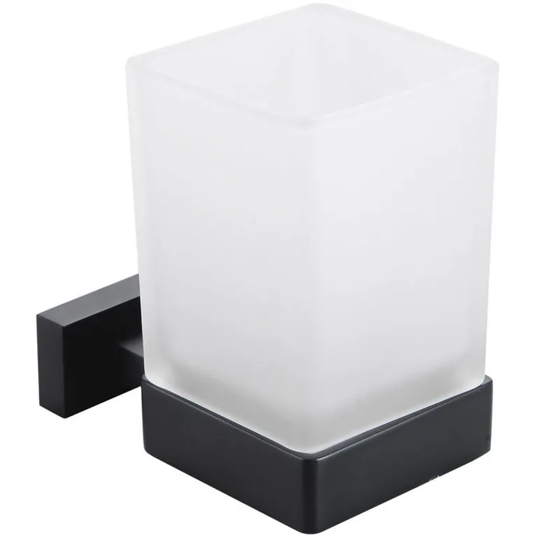Portavaso De Baño Para Muro Con Vaso Incluido