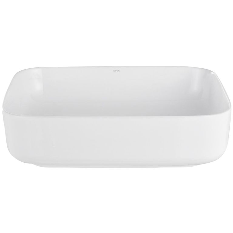 Lavamanos Forma Rectangular Cerámica 51x13.5x39 cm Blanco