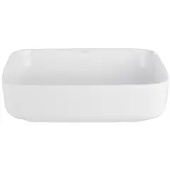 KLIPEN - Lavamanos con Forma Rectangular Cerámica 51x13.5x39 cm Blanco