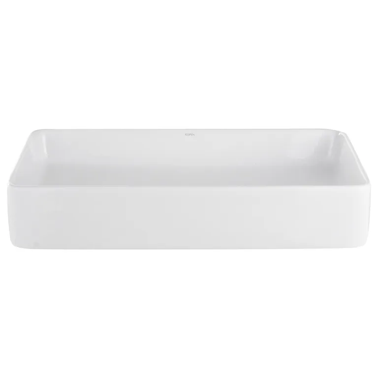 Lavamanos Forma Rectangular Cerámica 61x11x40.5 cm Blanco