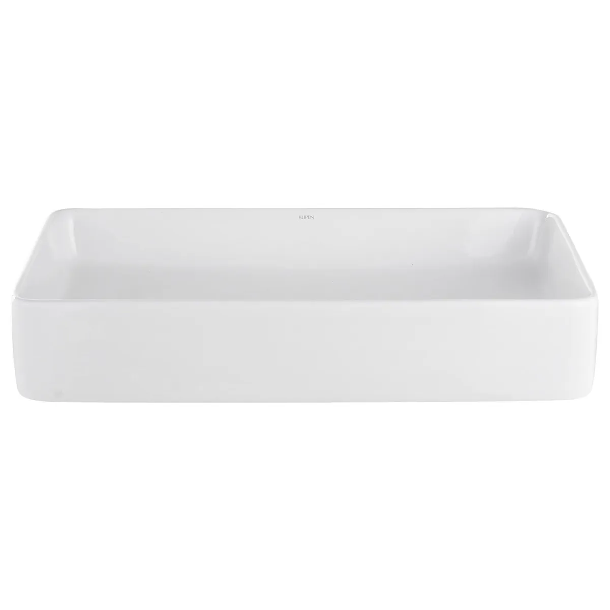 KLIPEN - Lavamanos Forma Rectangular Cerámica 61x11x40.5 cm Blanco