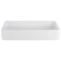 Lavamanos Forma Rectangular Cerámica 61x11x40.5 cm Blanco