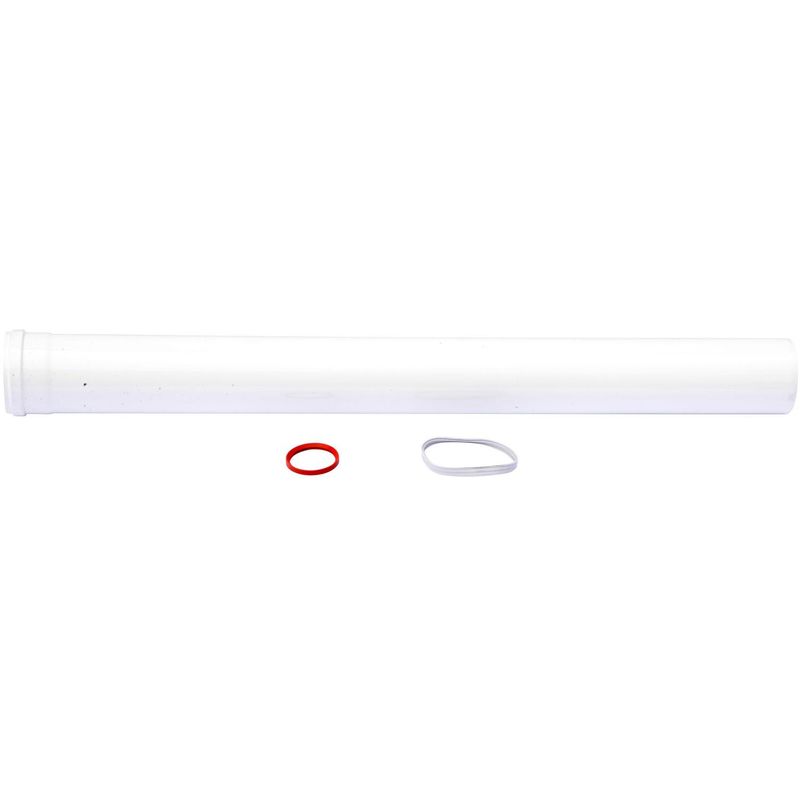 RHEEM - Extensión recta 1 metro 80mm/125mm para caldera