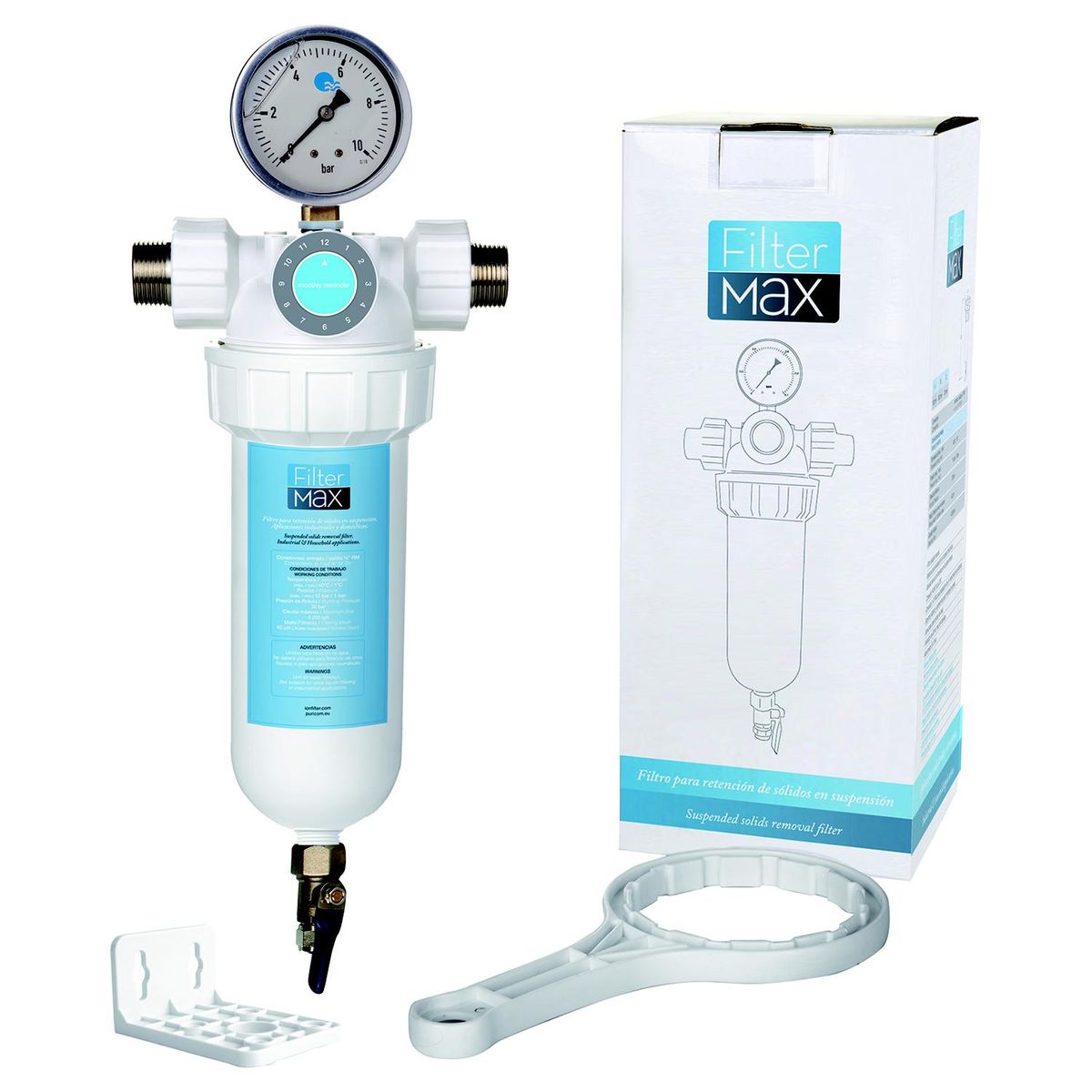 OSMOAQUA - Filtro purificador de agua con manómetro