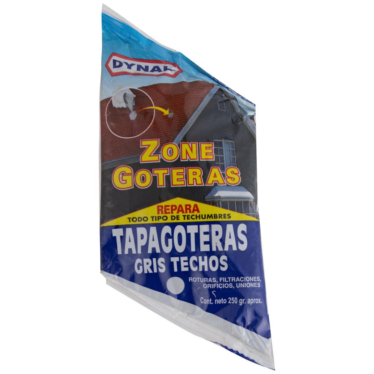 DYNAL - Sello Dynal Tapagoteras Gris 250 Grs Techos y Canaletas