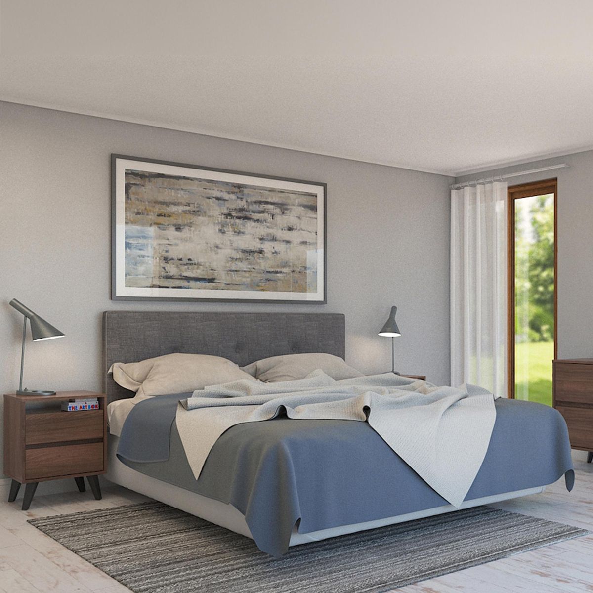 MEDULAR - Respaldo 180x9x80 cm gris