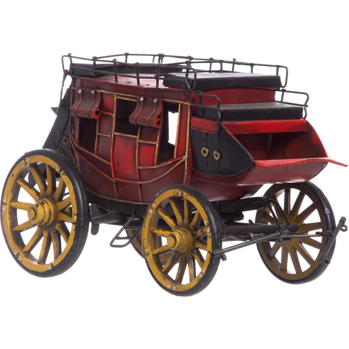 VGO - Carruaje decorativo 15x17x29 cm metal