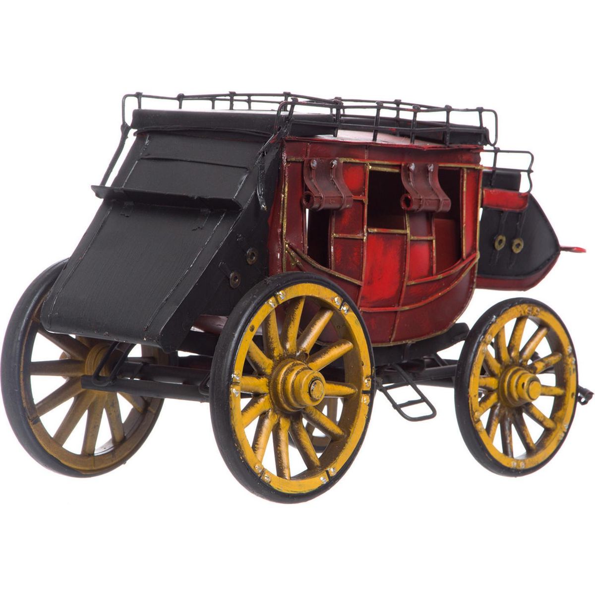 VGO - Carruaje decorativo 15x17x29 cm metal