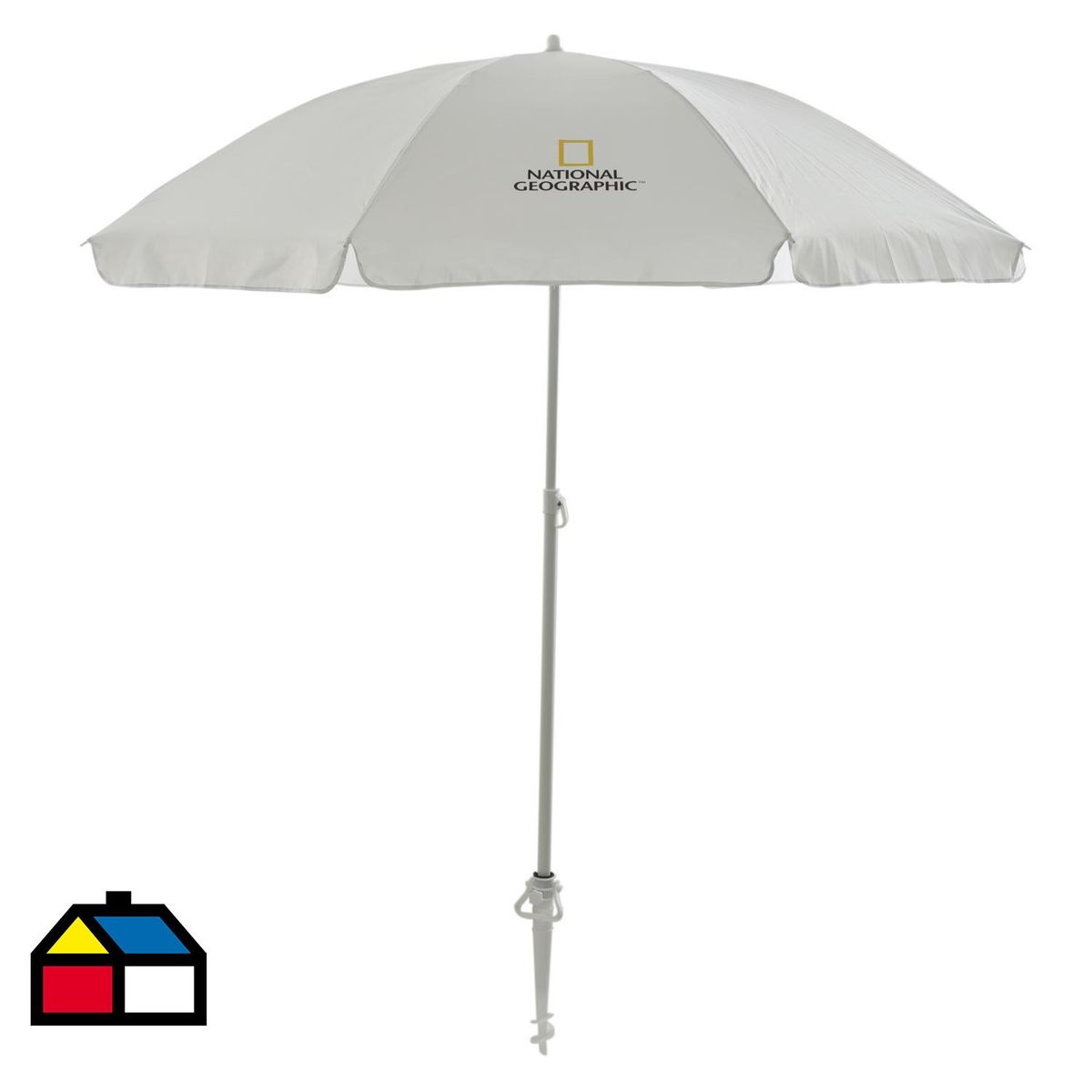 NATIONAL GEOGRAPHIC - Quitasol Metal 1.9x1.10 metros Blanco