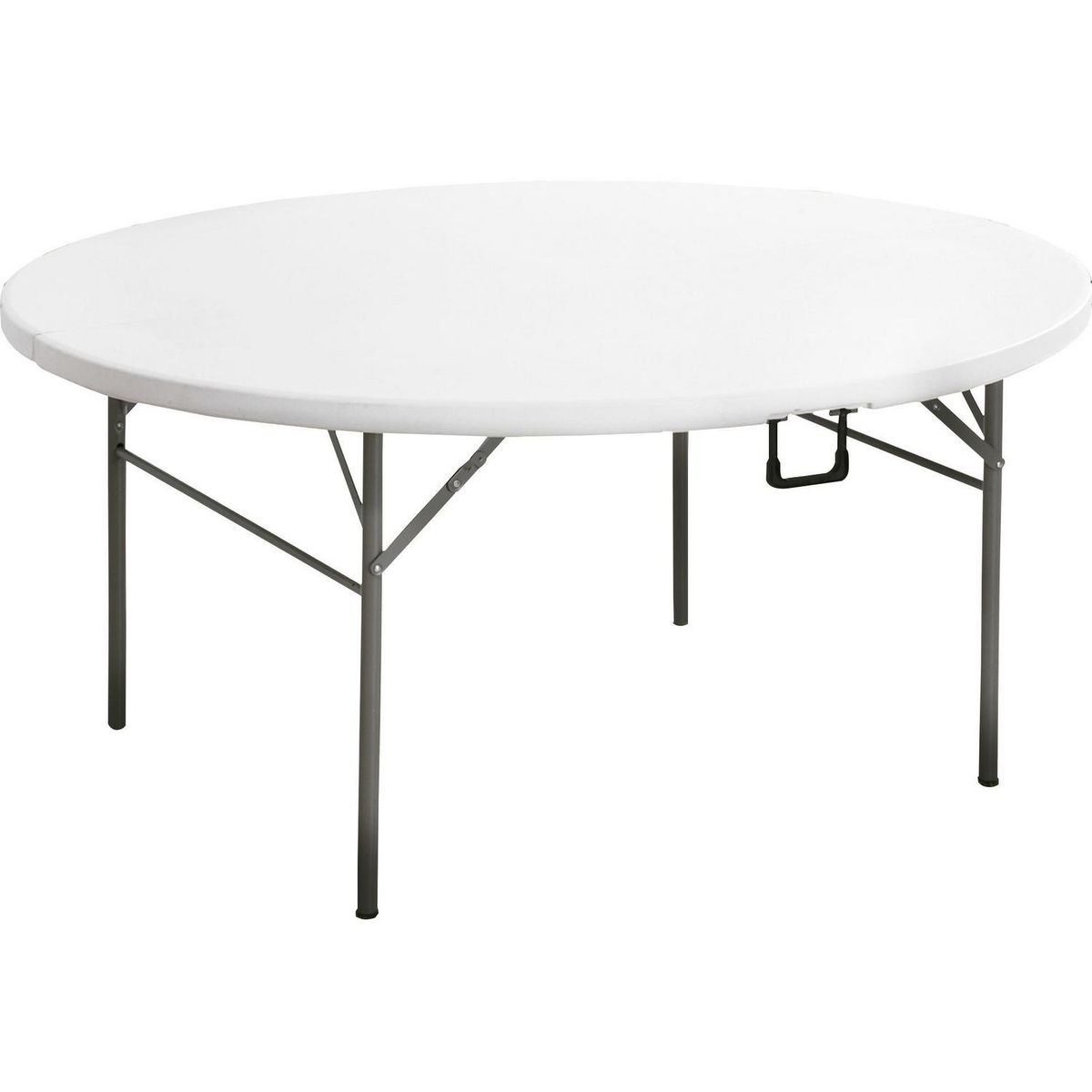 NORTHWEST - Mesa Plegable Redonda 75x73x150 cm Blanco