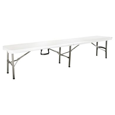 Banca plegable 181 cm blanco