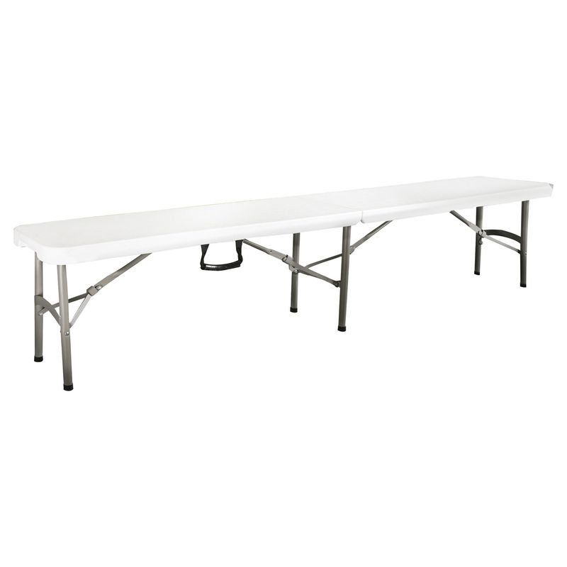 NORTHWEST - Banco Plegable 26x42x181 cm Blanco