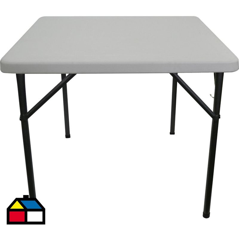 NORTHWEST - Mesa Plegable Cuadrada 88x73x88 cm Blanco