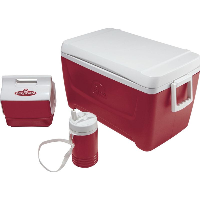 IGLOO - Combo Cooler 3 Piezas 45 l Rojo/ Blanco