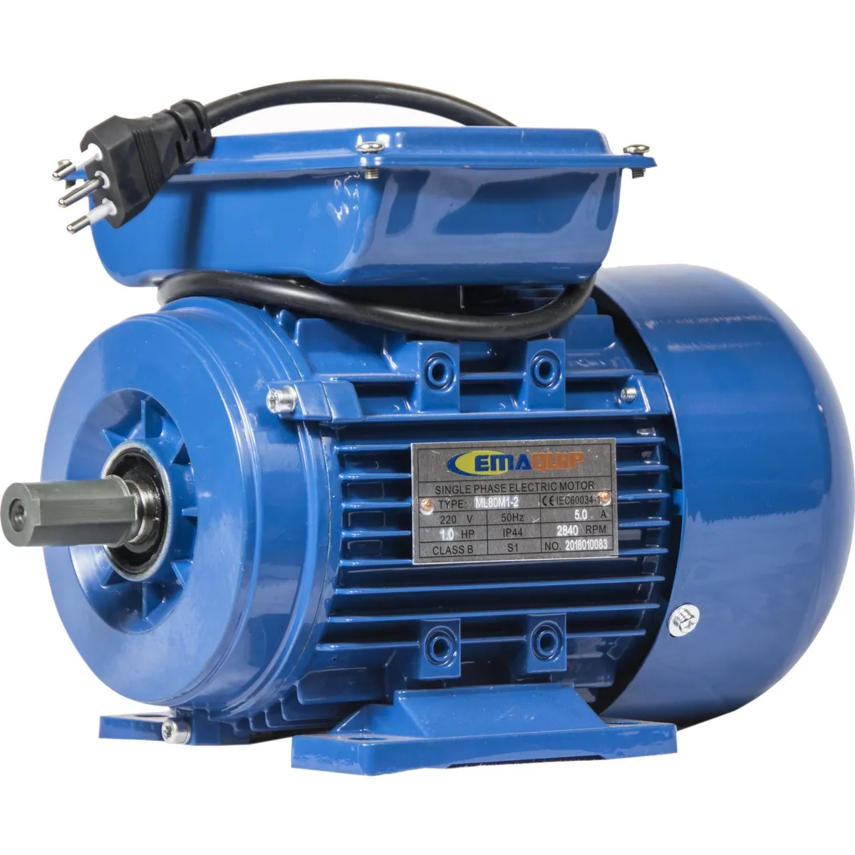 EMAQUIP - Motor Eléctrico 1 HP 2800 RPM