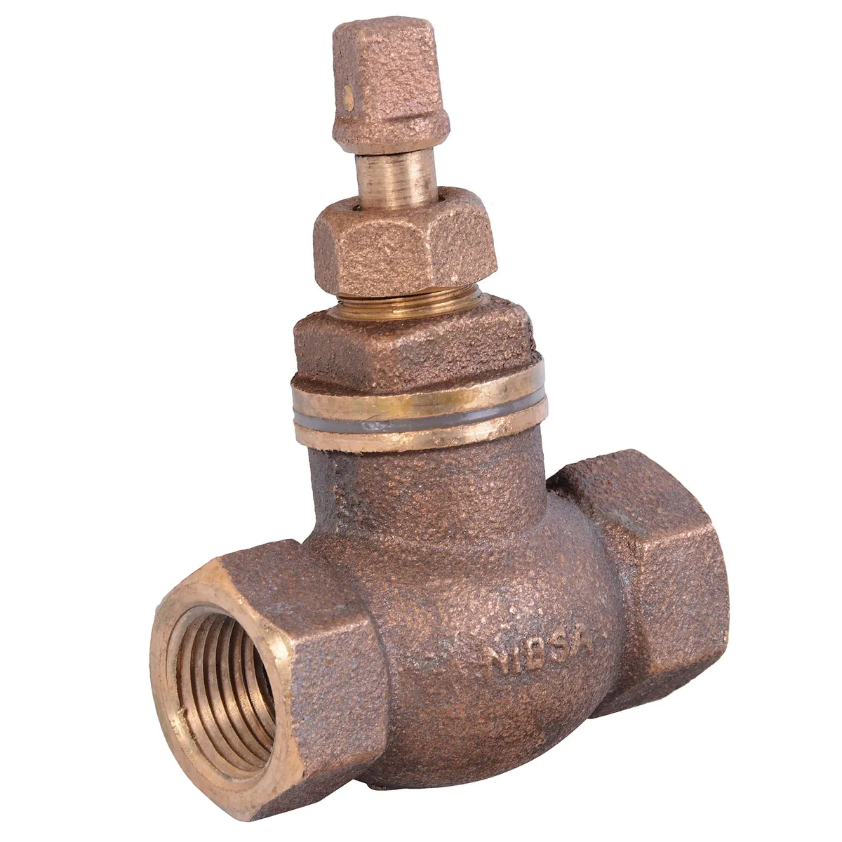 NIBSA - Llave de paso reforzada 1" SO bronce