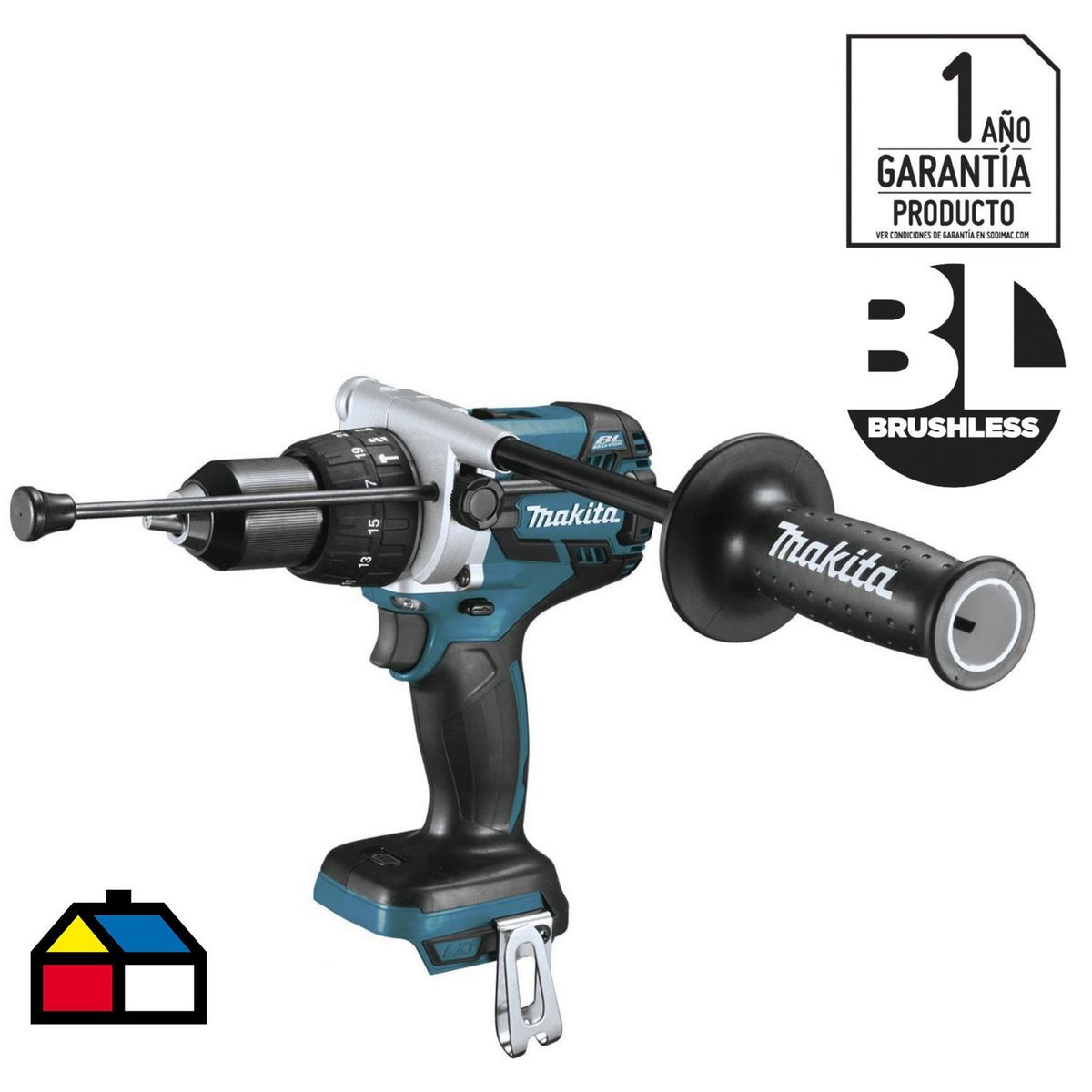 MAKITA - Taladro Inalámbrico Percutor 13 mm 18 V sin Batería