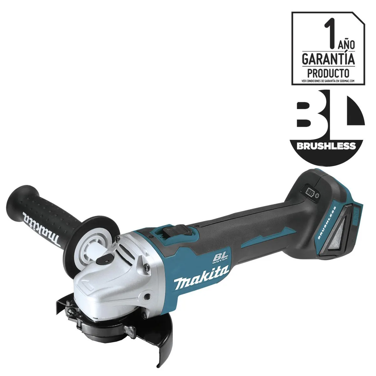 MAKITA - Esmeril angular inalámbrico 4,5" 18V sin batería