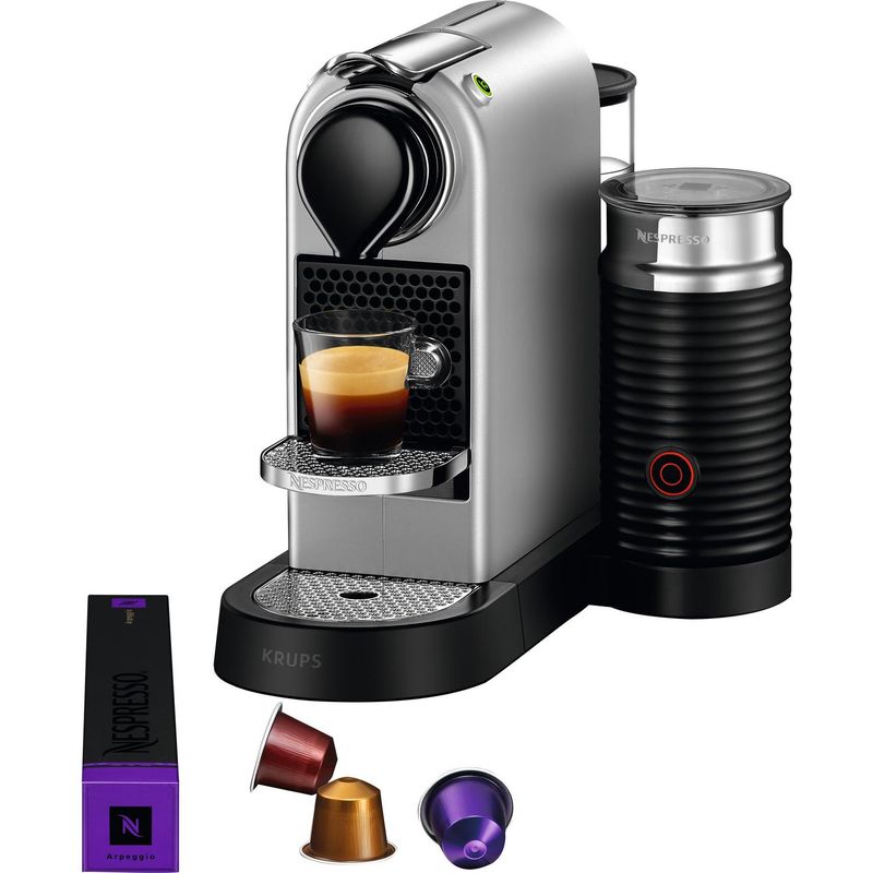 NESPRESSO - Cafetera Citiz&Milk /Aeroccino 1 l 1260 W Plateado