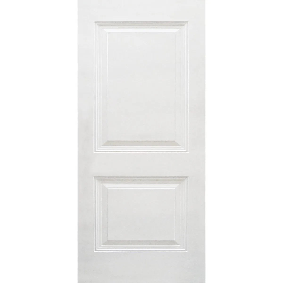 HOLZTEK - Puerta Exterior Fibra de vidrio 80x200 cm 2 paneles Blanco
