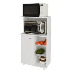 TECNOMOBILI - Mueble para microondas 61x41x116 cm Blanco espesor 15mm