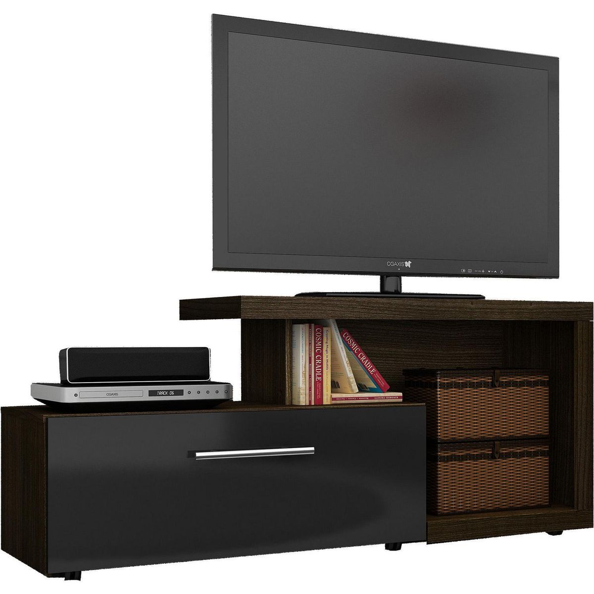 TECNOMOBILI - Rack de TV 50 " 132x40,5x57 Tabaco